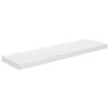 vidaXL Raft de perete suspendat, alb extralucios, 90x23,5x3,8 cm, MDF