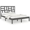 vidaXL Cadru de pat, gri, 160x200 cm, lemn masiv
