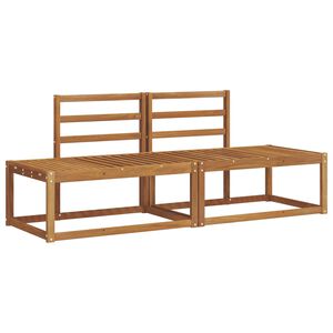 vidaXL Set de canapele de exterior 2 pcs natural 182,5 x 63 x 73 cm