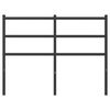 vidaXL Tăblie de pat metalică, negru, 120 cm