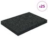 vidaXL Pat din granulate de cauciuc Negru 6 x 9 x 0,8 cm Cauciuc