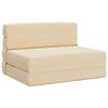 vidaXL Canapea Pat Pliabilă Crem 70 x 72 x 60 cm Țesătură