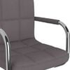 vidaXL Scaun de bucătărie pivotant, gri taupe, material textil
