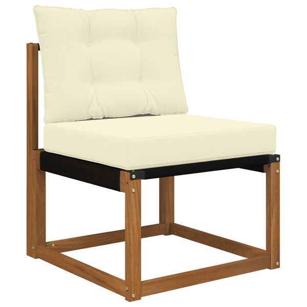 vidaXL Perna pentru canapea de exterior 2 pcs Crem Poliester