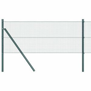 vidaXL Gard de S&acirc;rmă Sudată pentru Fixare &icirc;n Păm&acirc;nt 25 x 0,6 m Verde