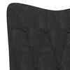 vidaXL Scaun de relaxare, negru, material textil