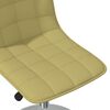 vidaXL Scaune de bucătărie pivotante, 2 buc., verde, material textil