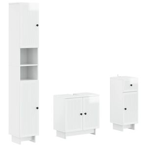 vidaXL Set de cabinet pentru baie cu 3 piese EDE Lemn prelucrat