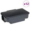 vidaXL Capcane pentru șoareci 12 buc Negru 22x12,5x7,5 cm