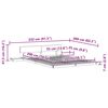 vidaXL Cadru de pat Alb 150 x 200 cm lemn