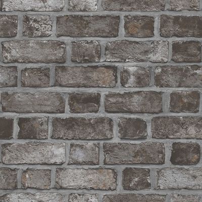 Noordwand Tapet „Homestyle Brick Wall”, negru și gri