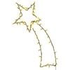 vidaXL Lumini Crăciun Siluetă stea căzătoare 80 LED-uri alb cald