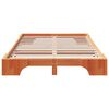 vidaXL Cadru de pat Maroniu cerat 120 x 190 cm Lemn de pin masiv