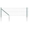 vidaXL Gard cu St&acirc;lp Verde 0,6 x 10 m Oțel și PVC