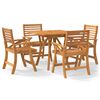 vidaXL Set mobilier de grădină, 5 piese, lemn masiv de acacia