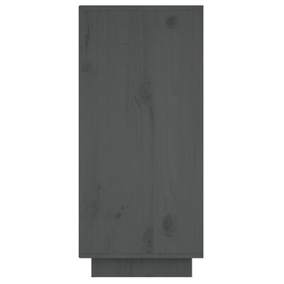 vidaXL Servantă, gri, 60x34x75 cm, lemn masiv de pin