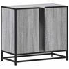 vidaXL Dulap pentru chiuvetă de baie gri Sonoma 65x33x60 cm lemn