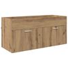 vidaXL Dulap de Baie Stejar Artizanal 100 x 38,5 x 46 cm Lemn compozit