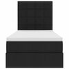 vidaXL Pat cu saltea și spațiu de depozitare Negru 90 x 190 cm