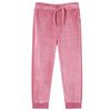 vidaXL Pantaloni de trening pentru copii, zmeuriu, 128