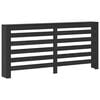 vidaXL Capac pentru radiator Stejar Negru 175 x 20 x 82 cm