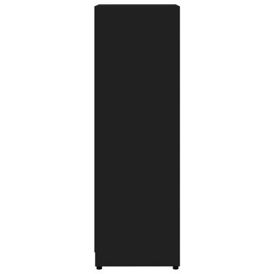 vidaXL Dulap de baie, negru extralucios, 30 x 30 x 95 cm, PAL