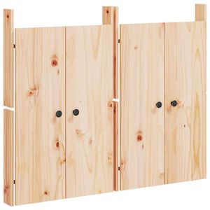 vidaXL Uși de bucătărie de exterior MEPPEL 2 buc., 50x9x82 cm, lemn masiv pin