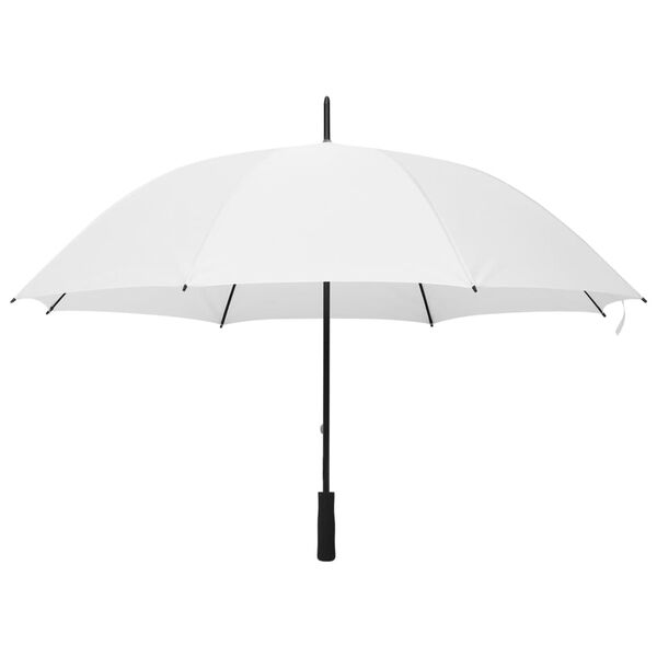 vidaXL Umbrelă, alb, 130 cm