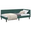 vidaXL Cadru de pat colțar Verde &icirc;nchis 100 cm x 200 cm Catifea