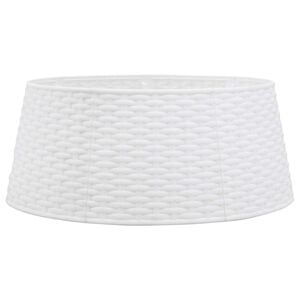 vidaXL Fustă brad de Crăciun, alb, &Oslash;56x23 cm, plastic