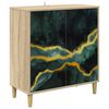 vidaXL Bufet WIJHE Sonoma 69 x 33 x 75 cm Lemn prelucrat