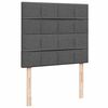 vidaXL Cadru pat otoman cu saltea țesătură gri închis 120x190 cm