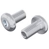 vidaXL Șurub de blocare Simplu 2 buc. Argintiu M6 x 12 mm Oțel