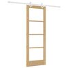 vidaXL Ușă glisantă 73,5 x 198,5 cm Lemn masiv de pin și sticlă