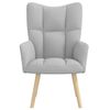 vidaXL Scaun de relaxare Cloud Grey Fabric