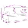 vidaXL Canapea 2 pcs Gri &icirc;nchis 144 x 80 x 85 cm țesătură