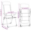 vidaXL Scaune de camping pliante, 2 buc., crem, aluminiu