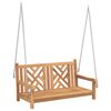 vidaXL Leagăn de grădină 114 x 60 x 64 cm Lemn solid de tec
