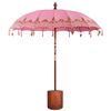 vidaXL Umbrela balineză cu bază Roz și Maro &Oslash; 210-220 cm