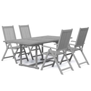 vidaXL Set mobilier de grădină, 5 piese, lemn masiv de acacia