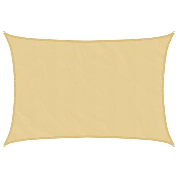 vidaXL Parasolar, nisipiu, 4,5x3,5 m, 100% poliester Oxford