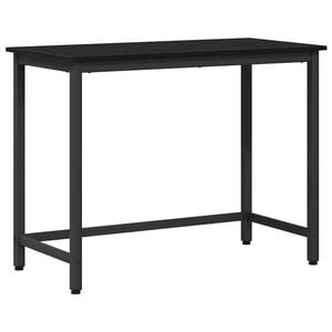 vidaXL masă Stejar Negru 80 x 50 x 76,5 cm Lemn ingineresc și oțel
