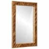 vidaXL Oglindă Pe perete cu oglindă Maro 70 x 50 x 3 cm Sticlă