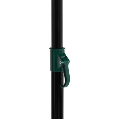 vidaXL Umbrelă pentru pescuit, verde, 220x193 cm