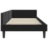 vidaXL Cadru de pat colțar cu headboard Negru 80 cm x 200 cm Catifea