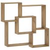 vidaXL Raft de perete Stejar Artizanal 98 x 17 x 91 cm Lemn prelucrat