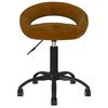 vidaXL Scaun de birou pivotant, maro, catifea