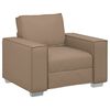 vidaXL Fotoliu Cappuccino 100 cm Piele artificială