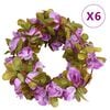 vidaXL Ghirlande de flori, 6 buc., violet deschis, 250 cm