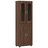 vidaXL Bufet FLORIN 60 x 35 x 182 cm Stejar &icirc;nchis Lemn prelucrat